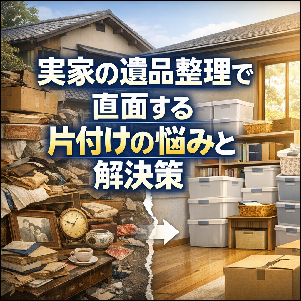 実家の遺品整理で直面する片付けの悩みと解決策