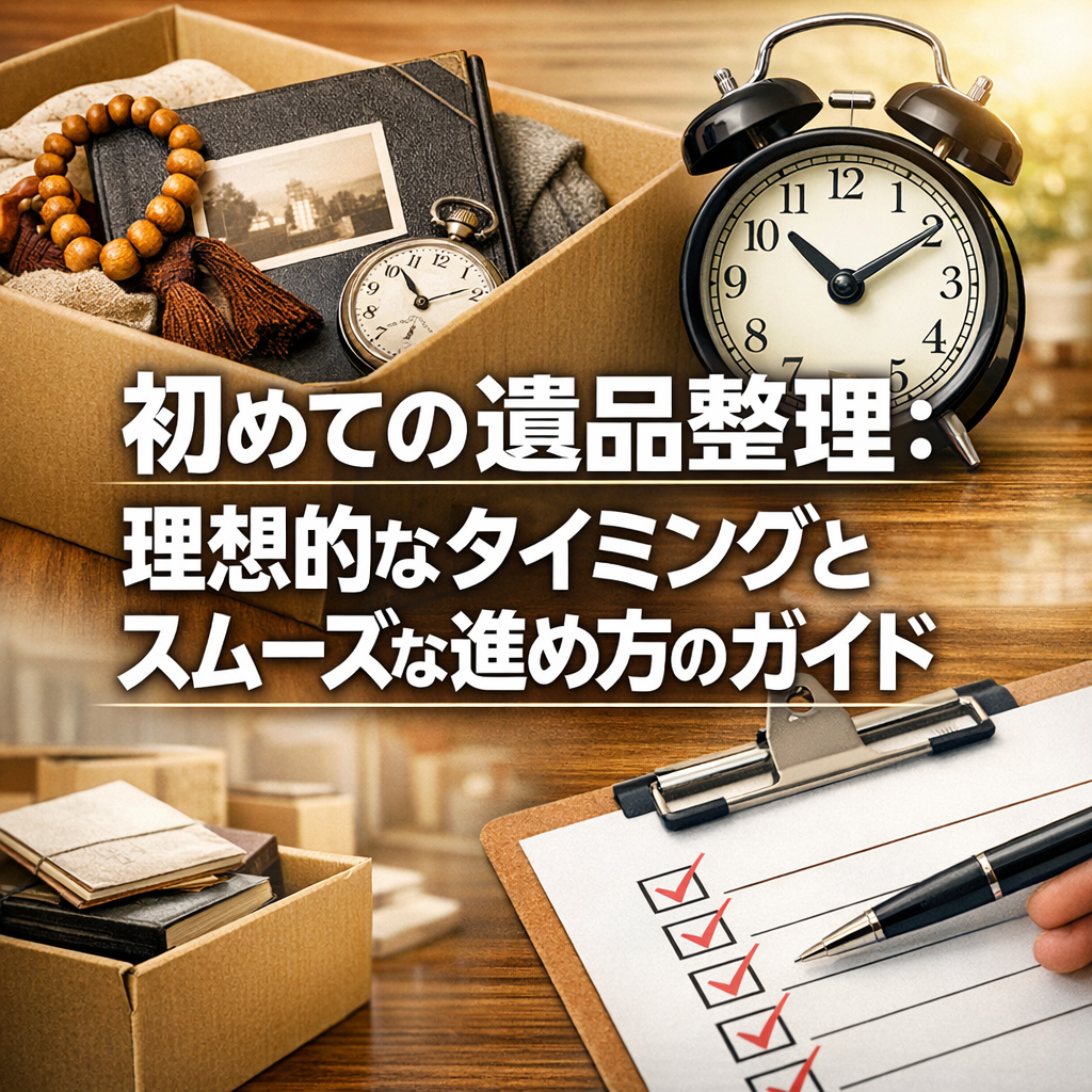 初めての遺品整理:理想的なタイミングとスムーズな進め方のガイド